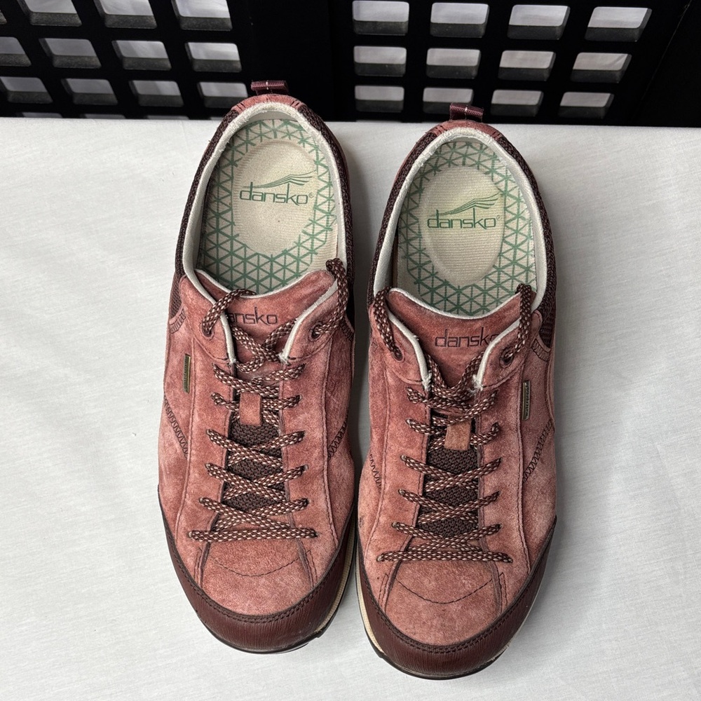 🌹Dansko Paisley Rose & Chocolate Sneakers Size 9 Comfort🤎 Lace-Up Gently worn! - Picture 3 of 17